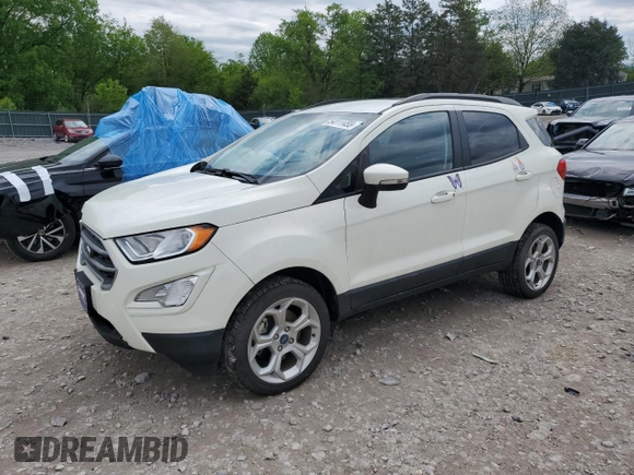 2021 Ford EcoSport SE with VIN MAJ6S3GL6MC409846, listed as a Copart auction lot 54111455 with 61,691 mi miles and Salvage title. Bid and sale history available at DreamBid. Image 1.