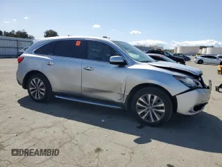 2015 Acura MDX Technology with VIN 5FRYD3H41FB014112, listed as a Copart auction lot 51713615 with 122,565 mi miles and Salvage title. Bid and sale history available at DreamBid. Image 4.