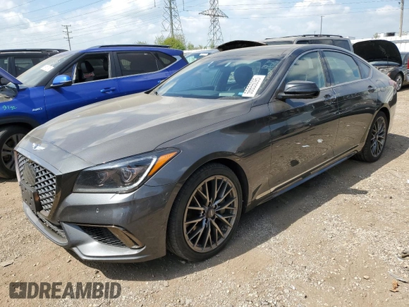2018 Genesis G80 Sport with VIN KMHGN4JB0JU248004, listed as a Copart auction lot 56655095 with 153,653 mi miles and Clean title. Bid and sale history available at DreamBid. Image 1.