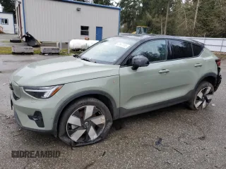 2022 Volvo C40 Recharge Pure Electric Ultimate with VIN YV4ED3GB2N2008323, listed as a Copart auction lot 43647245 with 22,308 mi miles and Salvage Title. Bid and sale history available at carsss.com. Image 1.