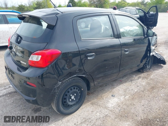 2019 Mitsubishi Mirage ES z VIN ML32A3HJ6KH015050, wystawiony jako IAAI lot #42356249 z przebiegiem 54 075 mil mil oraz . Historia ofert i sprzedaży dostępna na DreamBid. Obrazek 4.