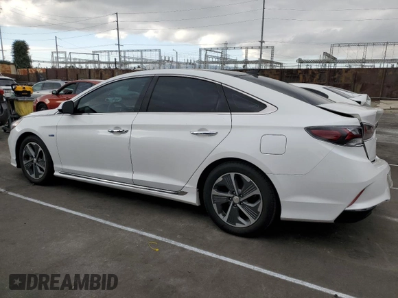 2018 Hyundai Sonata Hybrid Limited with VIN KMHE34L35JA083412, listed as a Copart auction lot 43350195 with 106,217 mi miles and Clean Title. Bid and sale history available at carsss.com. Image 2.