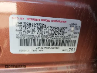 2015 Mitsubishi Outlander GT with VIN JA4JZ4AX5FZ005531, listed as a Copart auction lot 61829905 with 96,838 mi miles and Clean title. Bid and sale history available at DreamBid. Image 13.