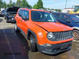 2018 Jeep Renegade Sport with VIN ZACCJBAB8JPJ55880, listed as a IAAI auction lot 42542969 with 70,989 mi miles and . Bid and sale history available at DreamBid. Image 1.