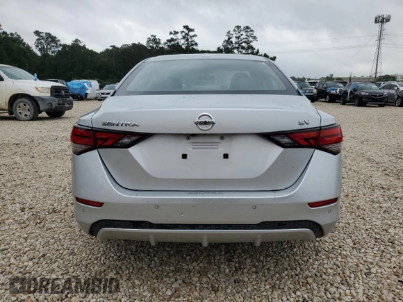 2021 Nissan Sentra SV with VIN 3N1AB8CV2MY261262, listed as a Copart auction lot 53751535 with 53,338 mi miles and Non Repairable. Bid and sale history available at DreamBid. Image 6.