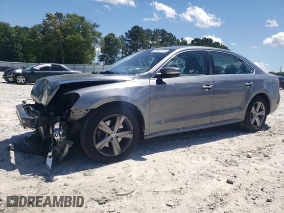 2013 Volkswagen Passat SE with VIN 1VWBP7A33DC093815, listed as a Copart auction lot 58043715 with 120,893 mi miles and Salvage title. Bid and sale history available at DreamBid. Image 1.