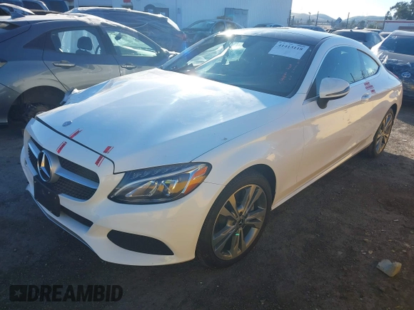 2017 Mercedes-Benz C 300 with VIN WDDWJ4JB4HF505505, listed as a IAAI auction lot 41413118 with 33,022 mi miles and . Bid and sale history available at carsss.com. Image 16.