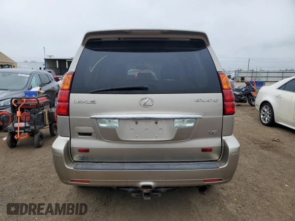 2004 Lexus GX 470 z VIN JTJBT20X740033069, wystawiony jako Copart lot #56011045 z przebiegiem 263 891 mil mil oraz Czysty tytuł • Clean title. Historia ofert i sprzedaży dostępna na DreamBid. Obrazek 6.