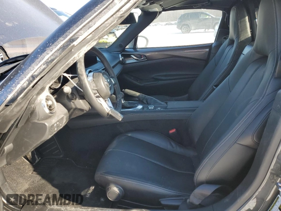 2024 Mazda MX-5 Miata Grand Touring z VIN JM1NDAM73R0607806, wystawiony jako Copart lot #88531435 z przebiegiem 3 089 mil mil oraz Szkoda całkowita • Salvage title. Historia ofert i sprzedaży dostępna na DreamBid. Obrazek 7.