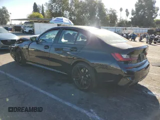 2022 BMW 3 Series M340i with VIN 3MW5U7J04N8C55794, listed as a Copart auction lot 80082294 with 0 mi miles and Salvage Title. Bid and sale history available at carsss.com. Image 2.