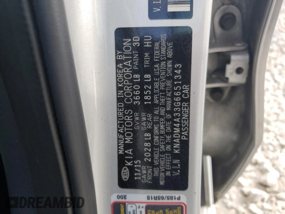 2016 Kia Rio LX with VIN KNADM4A33G6651343, listed as a Copart auction lot 74625764 with 132,401 mi miles and Salvage Title. Bid and sale history available at carsss.com. Image 14.