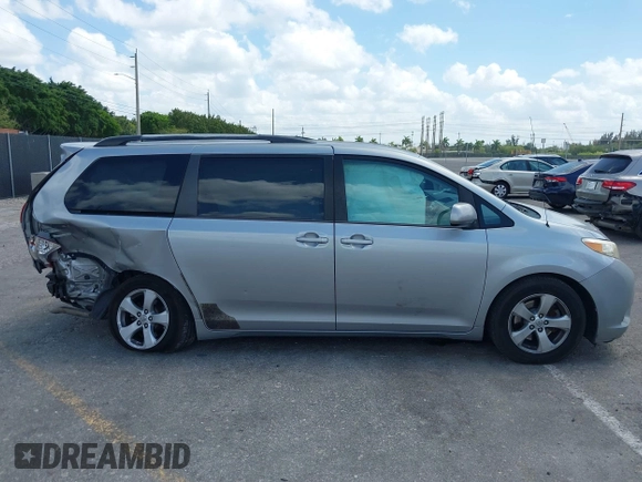 2013 Toyota Sienna LE AAS with VIN 5TDKK3DC4DS399295, listed as a IAAI auction lot 42173970 with 128,350 mi miles and . Bid and sale history available at DreamBid. Image 13.