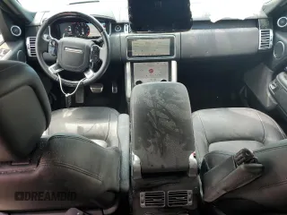 2021 Land Rover Range Rover P525 Westminster with VIN SALGS2SE3MA450912, listed as a Copart auction lot 57642085 with 75,755 mi miles and Salvage title. Bid and sale history available at DreamBid. Image 8.