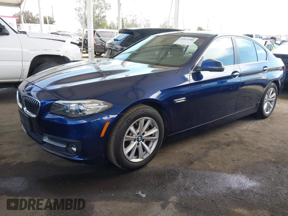 2016 BMW 5 Series 528i with VIN WBA5A5C52GG349375, listed as a IAAI auction lot 42013988 with 75,695 mi miles. Bid and sale history available at carsss.com. Image 2.