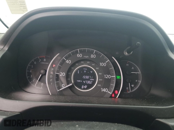 2013 Honda CR-V LX with VIN 2HKRM4H3XDH655552, listed as a Copart auction lot 57607065 with 159,871 mi miles and Salvage title. Bid and sale history available at DreamBid. Image 9.
