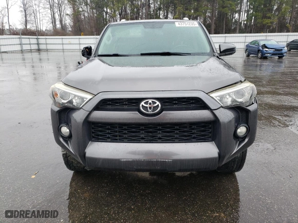 2014 Toyota 4Runner SR5 with VIN JTEZU5JR1E5073695, listed as a Copart auction lot 43751235 with 283,530 mi miles and Salvage Title. Bid and sale history available at carsss.com. Image 5.