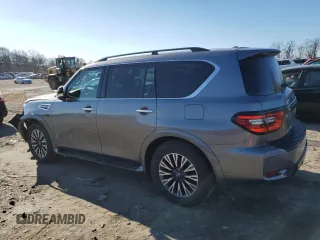 2022 Nissan Armada SL with VIN JN8AY2BA7N9393422, listed as a Copart auction lot 47361775 with 51,900 mi miles and Clean Title. Bid and sale history available at carsss.com. Image 2.