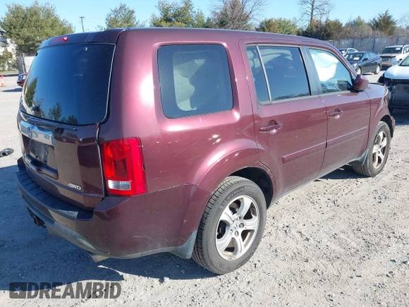 2013 Honda Pilot EX-L with VIN 5FNYF4H50DB030373, listed as a IAAI auction lot 41719230 with 1 mi miles. Bid and sale history available at carsss.com. Image 4.
