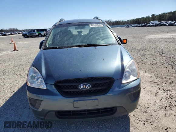 2009 Kia Rondo LX with VIN KNAFG528297271925, listed as a Copart auction lot 46342845 with 128,002 mi miles and Salvage Title. Bid and sale history available at carsss.com. Image 5.