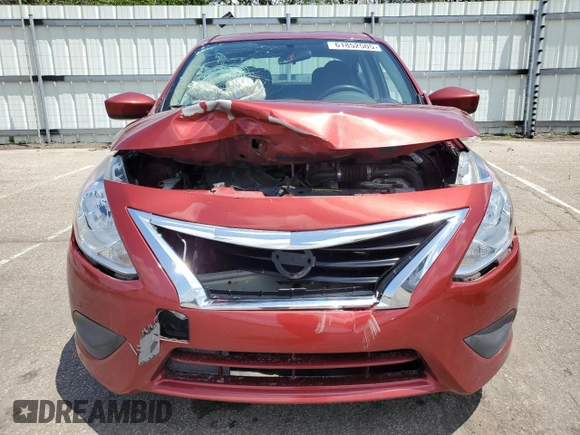 2016 Nissan Versa S with VIN 3N1CN7AP6GL840898, listed as a Copart auction lot 61852505 with Not provided miles and Salvage title. Bid and sale history available at DreamBid. Image 5.