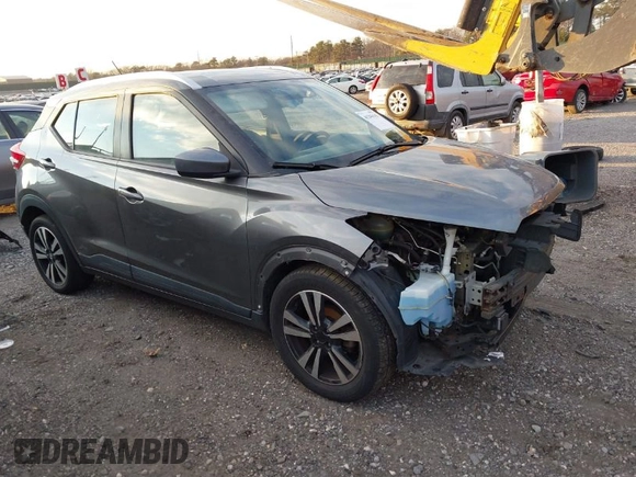 2019 Nissan Kicks SV with VIN 3N1CP5CU9KL532716, listed as a IAAI auction lot 41296143 with 76,900 mi miles and . Bid and sale history available at carsss.com. Image 1.