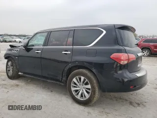 2015 Infiniti QX80 with VIN JN8AZ2NE6F9084599, listed as a Copart auction lot 50766905 with 0 mi miles and Salvage Title. Bid and sale history available at carsss.com. Image 2.