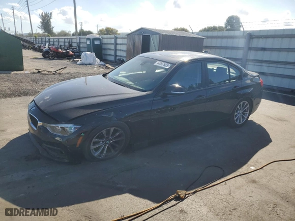 2018 BMW 3 Series 320i xDrive with VIN WBA8A3C53JA494520, listed as a Copart auction lot 44097505 with 122,436 mi miles and Salvage Title. Bid and sale history available at carsss.com. Image 1.