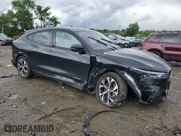 2023 Ford Mustang Mach-E Premium with VIN 3FMTK3SU7PMA52575, listed as a Copart auction lot 58208715 with 16,471 mi miles and Salvage title. Bid and sale history available at DreamBid. Image 4.