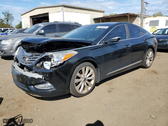 2012 Hyundai Azera with VIN KMHFH4JGXCA179583, listed as a Copart auction lot 72404454 with 68,360 mi miles and Salvage Title. Bid and sale history available at carsss.com. Image 1.