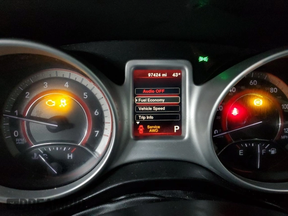 2017 Dodge Journey SXT с VIN 3C4PDDBG6HT592216, выставлен на аукционе Copart как лот 45230615 с пробегом 97 424 миль миль и Списание • Salvage title. История ставок и продаж доступна на DreamBid. Изображение 9.