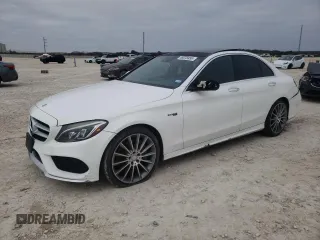 2015 Mercedes-Benz C-Class C 400 with VIN 55SWF6GB0FU030420, listed as a Copart auction lot 46078455 with 114,485 mi miles and Clean Title. Bid and sale history available at carsss.com. Image 1.