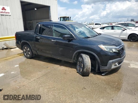 2018 Honda Ridgeline RTL-E with VIN 5FPYK3F78JB017738, listed as a Copart auction lot 62852835 with 95,778 mi miles and Salvage title. Bid and sale history available at DreamBid. Image 4.
