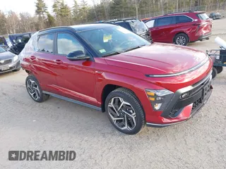 2024 Hyundai Kona N Line with VIN KM8HACA39RU127809, listed as a IAAI auction lot 41160924 with 3,591 mi miles. Bid and sale history available at carsss.com. Image 1.