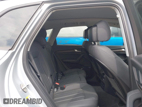 2021 Audi Q5 Premium Plus with VIN WA1BAAFY4M2065706, listed as a IAAI auction lot 42139445 with 39,646 mi miles and . Bid and sale history available at DreamBid. Image 8.