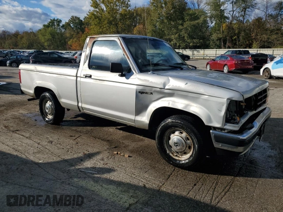 1991 Ford Ranger Splash with VIN 1FTCR10A6MUB73909, listed as a Copart auction lot 76077984 with 45,403 mi miles and Salvage Title. Bid and sale history available at DreamBid. Image 4.