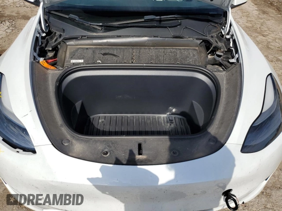 2023 Tesla Model Y Long Range with VIN 7SAYGAEE6PF795434, listed as a Copart auction lot 67507984 with 24,469 mi miles and Salvage Title. Bid and sale history available at DreamBid. Image 12.