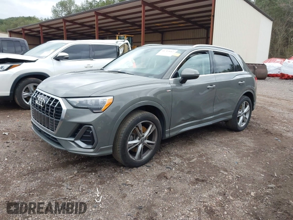 2020 Audi Q3 S line Premium with VIN WA1DECF34L1046543, listed as a IAAI auction lot 41715612 with 71,816 mi miles. Bid and sale history available at carsss.com. Image 18.