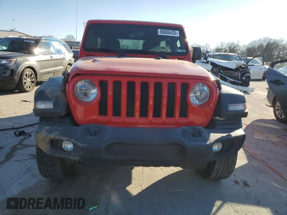 2022 Jeep Wrangler Unlimited Sport S with VIN 1C4HJXDG5NW155017, listed as a Copart auction lot 88606435 with 62,258 mi miles and Clean Title. Bid and sale history available at carsss.com. Image 5.
