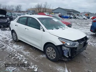 2018 Kia Rio LX with VIN 3KPA24AB8JE057223, listed as a IAAI auction lot 41705738 with 97,674 mi miles. Bid and sale history available at carsss.com. Image 1.