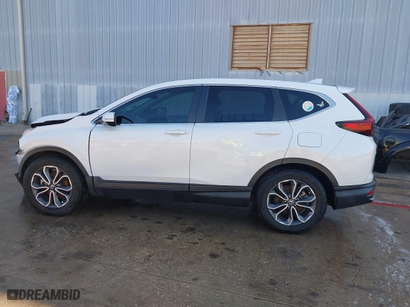 2021 Honda CR-V EX with VIN 2HKRW1H50MH422371, listed as a IAAI auction lot 40087002 with 1 mi miles. Bid and sale history available at carsss.com. Image 14.