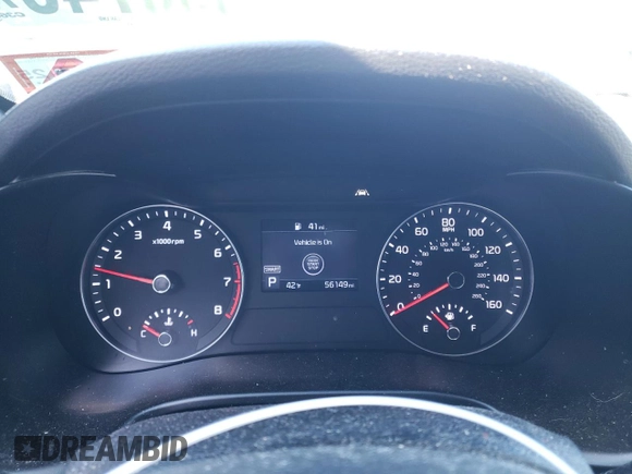 2019 Kia Forte EX with VIN 3KPF54AD0KE029349, listed as a Copart auction lot 47990745 with 56,149 mi miles and Salvage Title. Bid and sale history available at carsss.com. Image 9.