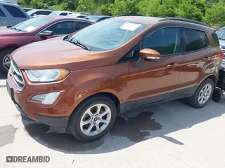 2018 Ford EcoSport SE with VIN MAJ3P1TE9JC212858, listed as a IAAI auction lot 42029732 with 98,869 mi miles. Bid and sale history available at carsss.com. Image 2.