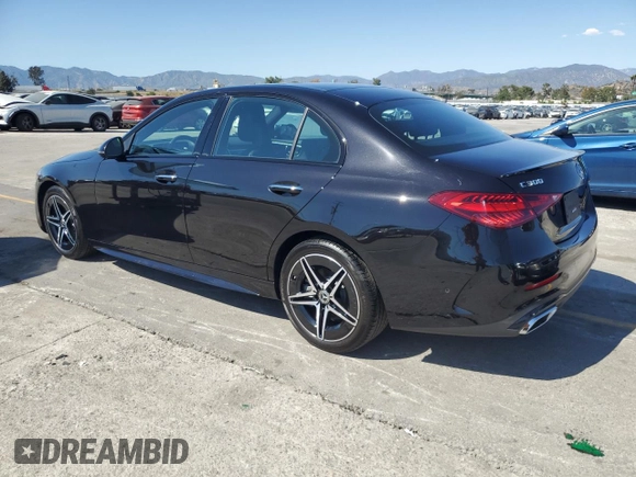 2024 Mercedes-Benz C 300 with VIN W1KAF4HB0RR219264, listed as a Copart auction lot 56701875 with 757 mi miles and Salvage Title. Bid and sale history available at DreamBid. Image 2.