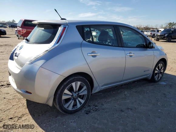 2013 Nissan LEAF S with VIN 1N4AZ0CP4DC409017, listed as a Copart auction lot 88588965 with NaN miles and Clean Title. Bid and sale history available at carsss.com. Image 3.