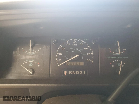 1993 Ford Econoline Cargo with VIN 1FDEE14Y5PHA07711, listed as a Copart auction lot 62064705 with 150,336 mi miles and Salvage title. Bid and sale history available at DreamBid. Image 9.