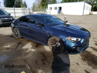 2021 Mercedes-Benz CLA 45 AMG with VIN W1K5J5DB5MN186242, listed as a Copart auction lot 79274274 with 26,166 mi miles and Salvage Title. Bid and sale history available at DreamBid. Image 4.