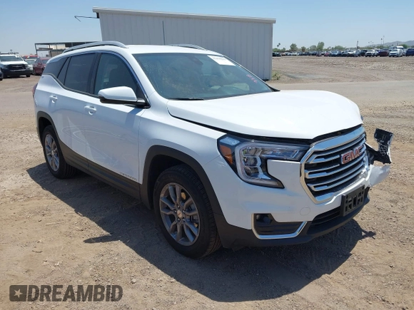 2024 GMC Terrain SLT z VIN 3GKALVEG6RL322810, wystawiony jako IAAI lot #42478282 z przebiegiem 32 523 mil mil oraz . Historia ofert i sprzedaży dostępna na DreamBid. Obrazek 1.