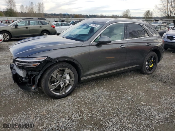2024 Genesis Electrified GV70 Advanced with VIN 5NMMCET17RH002769, listed as a Copart auction lot 77383524 with 7,137 mi miles and Salvage Title. Bid and sale history available at carsss.com. Image 1.