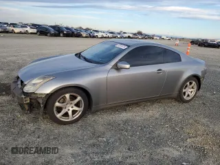 2003 Infiniti G35 Coupe w/Leather with VIN JNKCV54E33M219399, listed as a Copart auction lot 87851875 with 130,937 mi miles and Salvage Title. Bid and sale history available at carsss.com. Image 1.