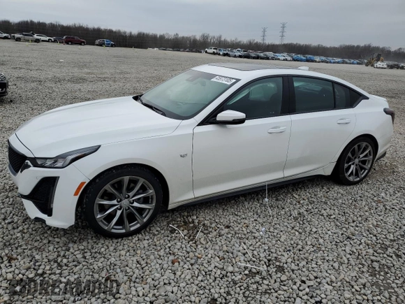 2024 Cadillac CT5 Sport z VIN 1G6DP5RK8R0130218, wystawiony jako Copart lot #45973105 z przebiegiem 6 878 mil mil oraz Szkoda całkowita • Salvage title. Historia ofert i sprzedaży dostępna na DreamBid. Obrazek 1.